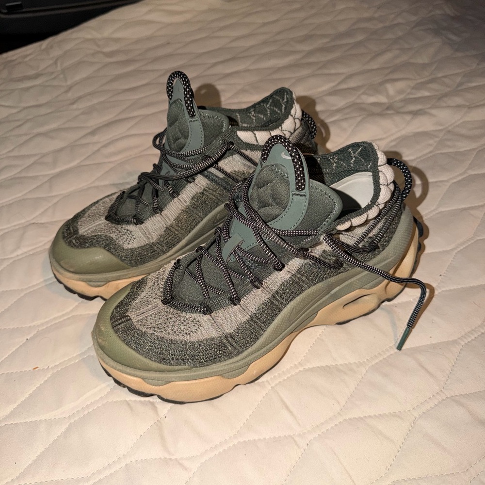Nike Green and Gray Women's Sneakers